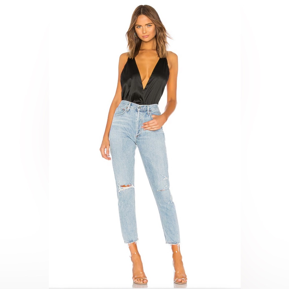 Agolde Jamie High Rise Classic Shakedown Jean 27 | Capsule Distressed Denim